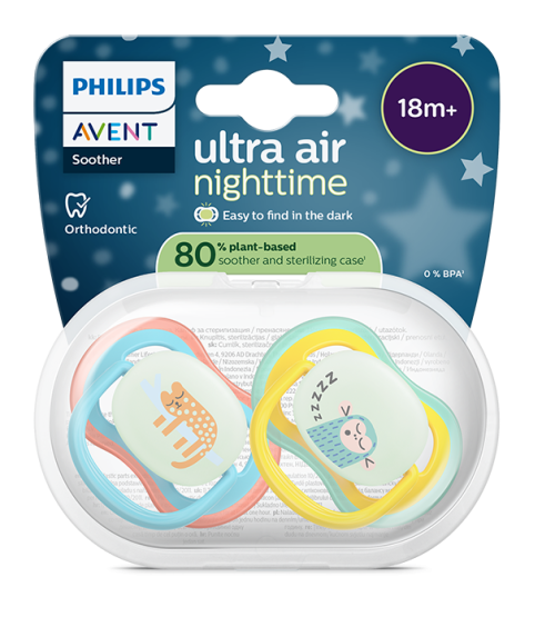Philips Avent Ultra Air Nighttime комплект нощни залъгалки 18+ месеца, SCF376/32