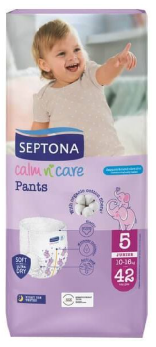 Пелени гащи Septona Junior 5, 10-16 кг. 42 броя