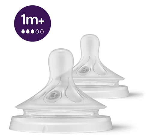 Philips Avent Natural Response Биберони 1+ месеца Flow 3, 2 бр. SCY963/02