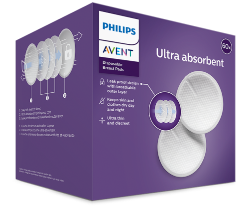 Philips Avent еднократни подплънки за гърди 60 бр. SCF254/61